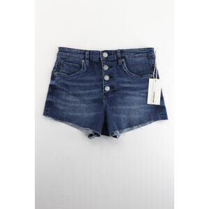 NWT BLANKNYC the‎ lenox hi rise button fly cut off shorts womens 28 normcore